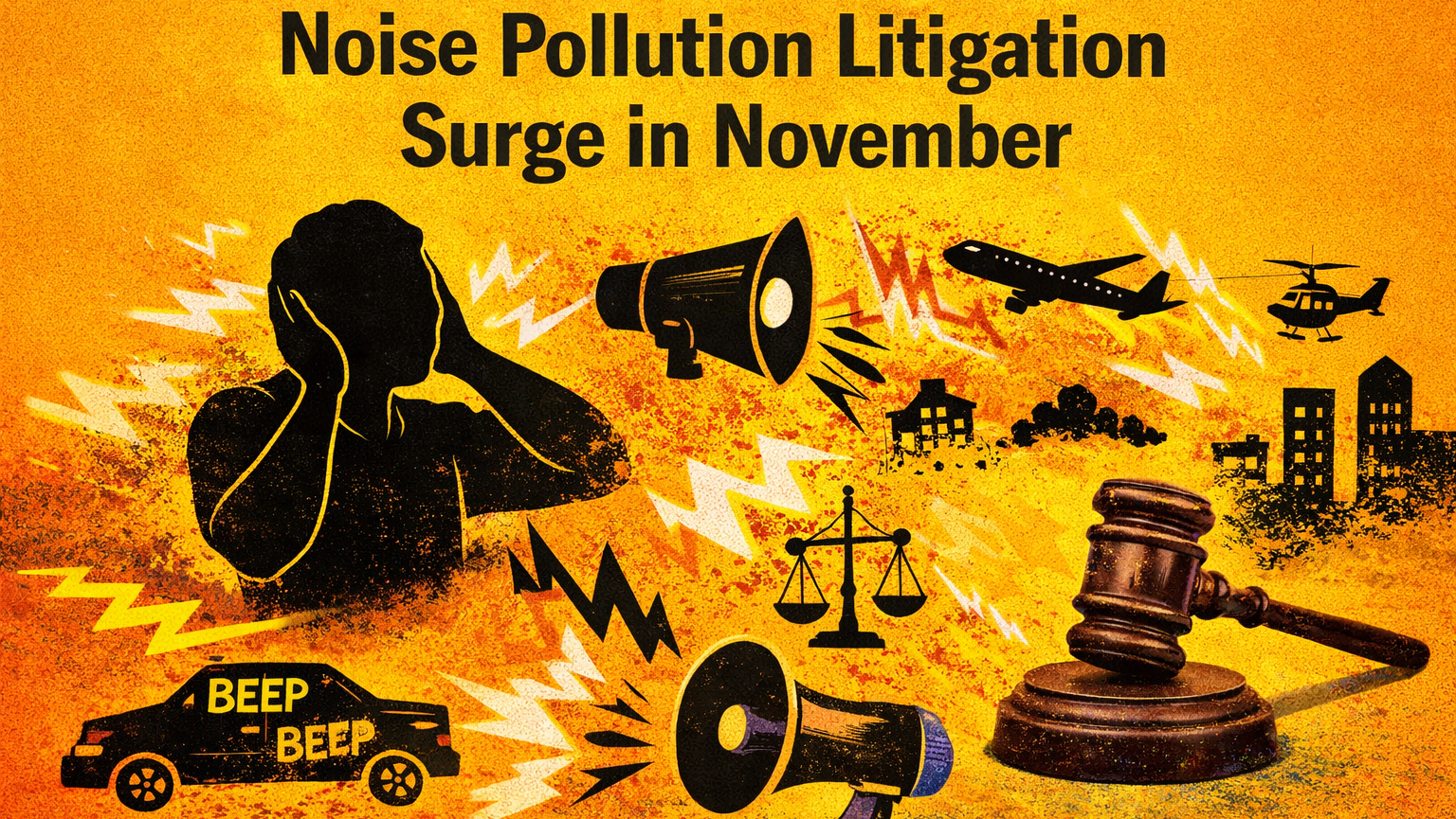 Noise Pollution Litigation Surge in November